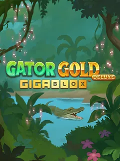 ภาพเกมสล็อต Gator Gold Deluxe Gigablox ค่าย Yggdrasil